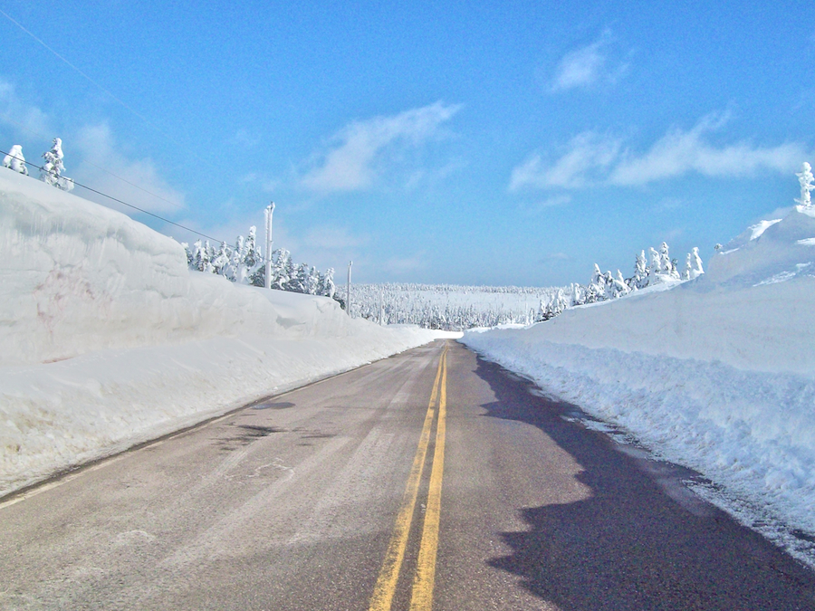 Near the top of North Mountain