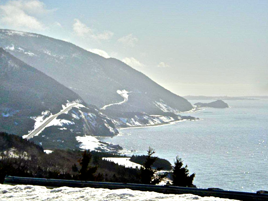Cabot Trail from below French Mountain