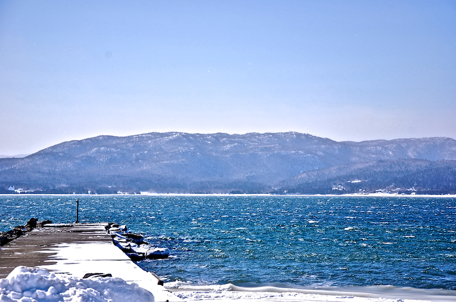 The Cape Breton Highlands across North Bay Ingonish