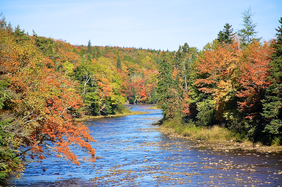 Looking downstream from Long John’s Bridge