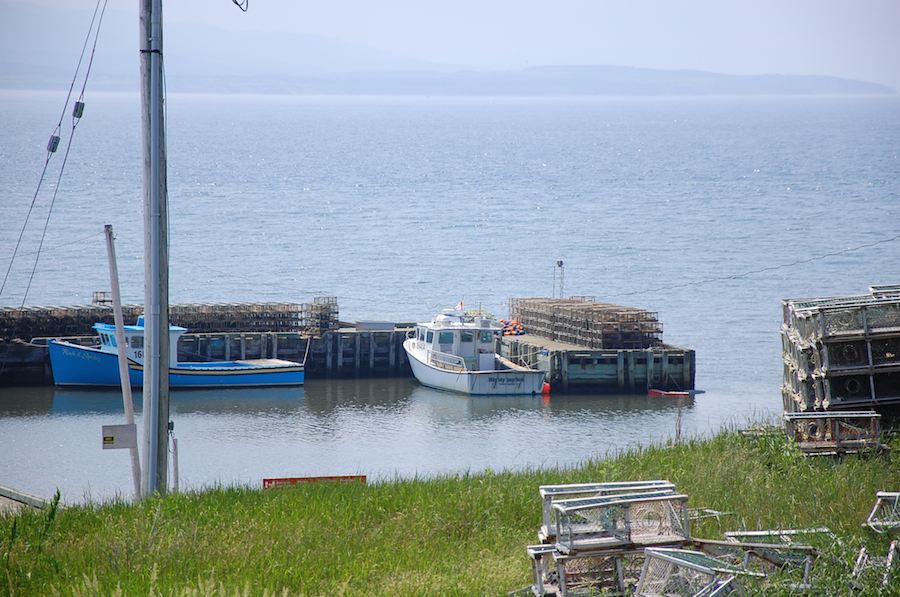 Pulled traps and floats on Landing Day at le Havre-de-la-Pointe