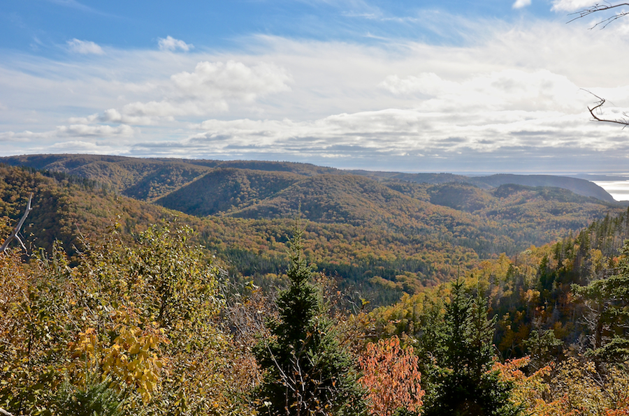 The Cape Mabou Highlands and the coast to the south from the southern Beaton Trail