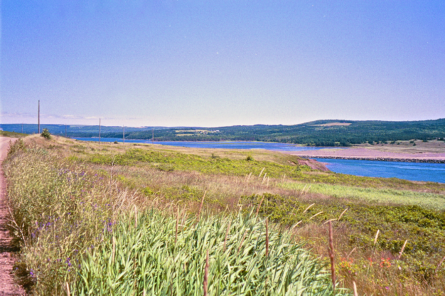 The Mabou River side of the West Mabou Beach Provincial Park