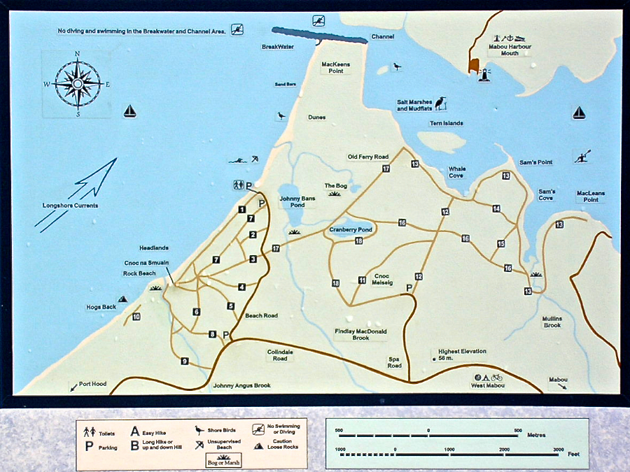 Map of the West Mabou Beach Provincial Park