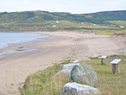 Looking northeast along the beach at West Mabou Beach Provincial Park