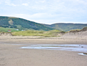 Looking southwest along the beach at West Mabou Beach Provincial Park
