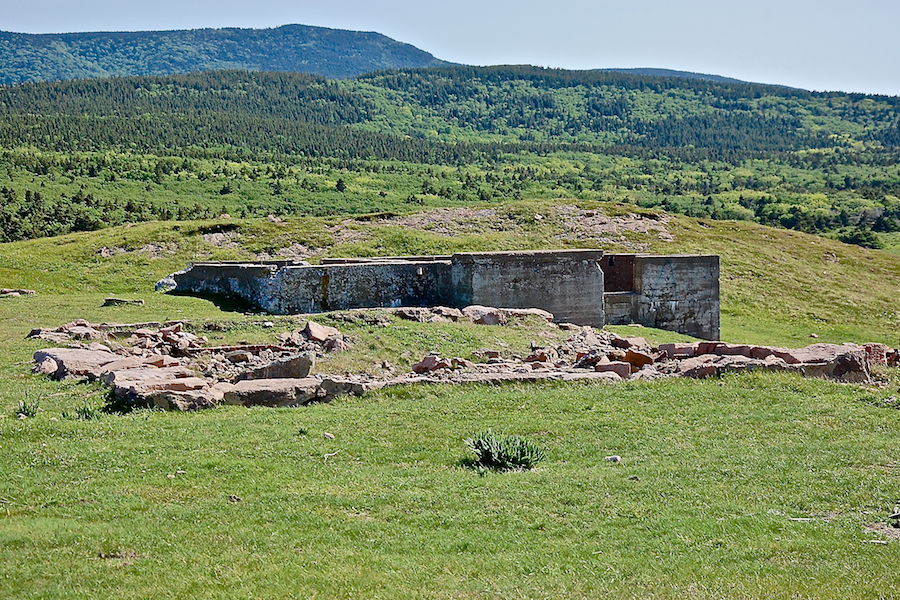 Foundations of buildings at Cape St Lawrence