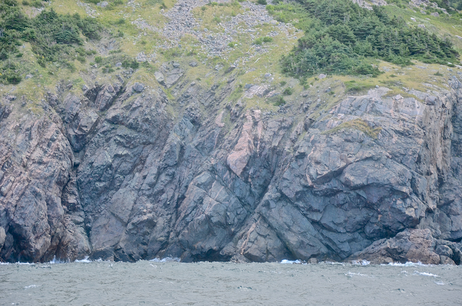 The coastal cliffs below “Delaneys Hill” at its southern end