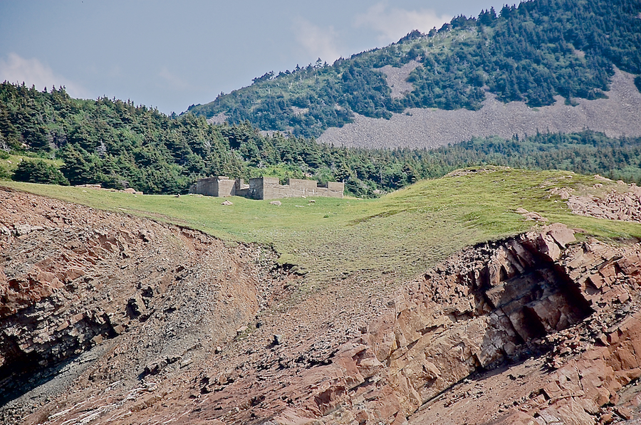 Remains of a building at Cape St Lawrence