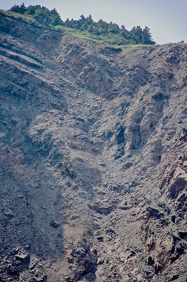 Close-up of the upper portion of the “gouge”