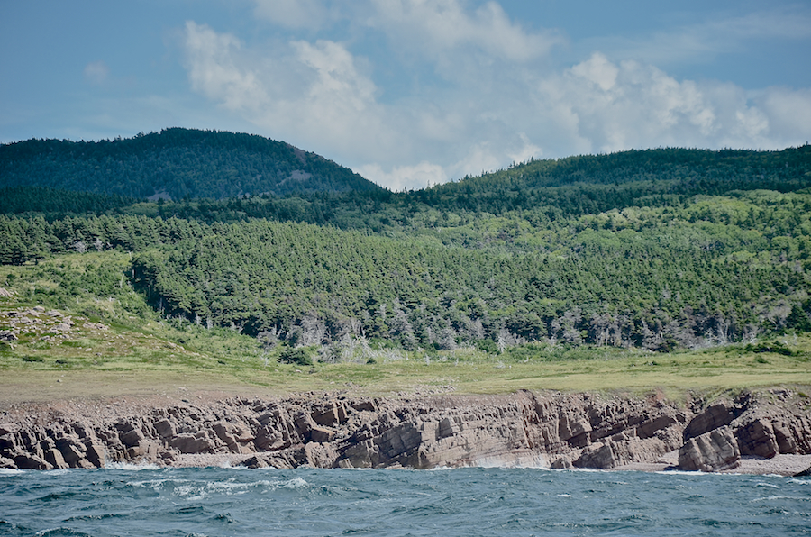 The coastal plain well inland of Tittle Point