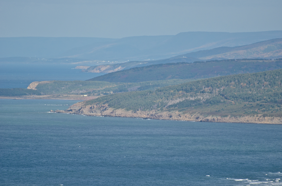The coast at and north of Broad Cove