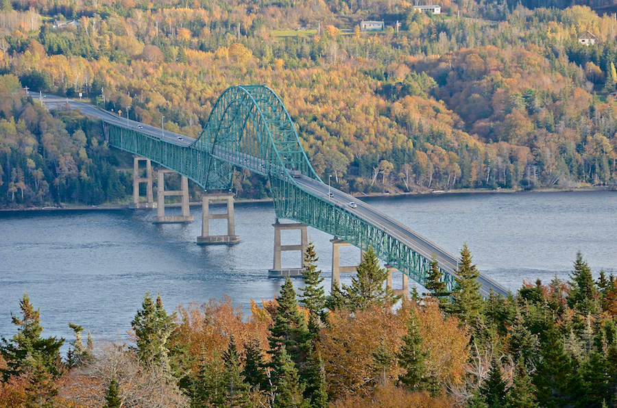 The Seal Island Bridge from the Bras d’Or Look-Off