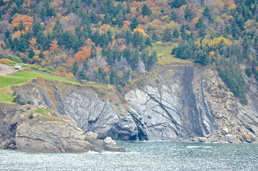 The coast at the edge of Meat Cove