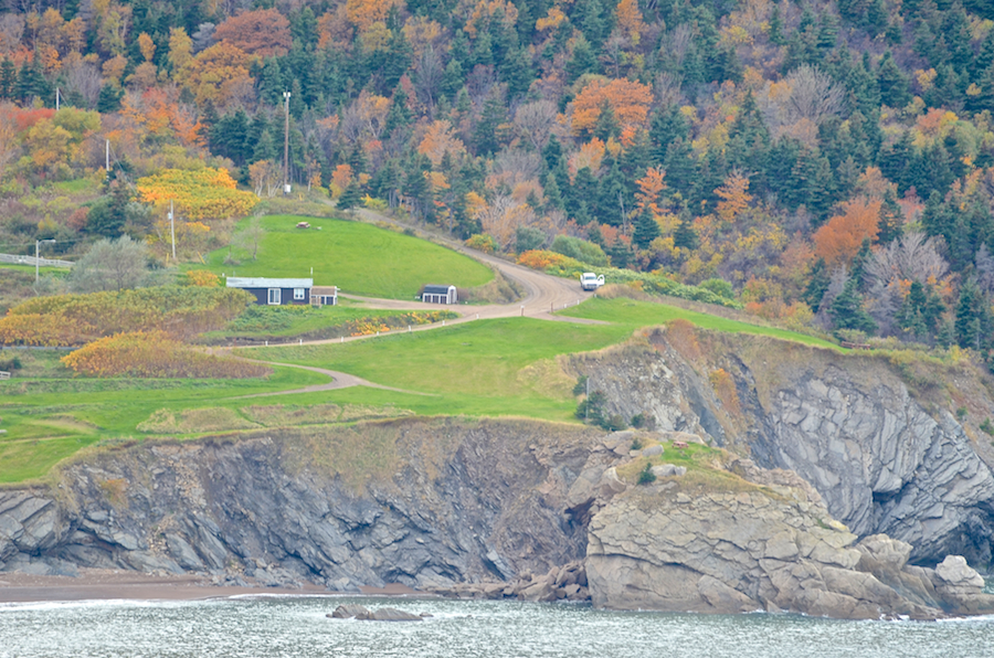 The Meat Cove Campground from Black Point
