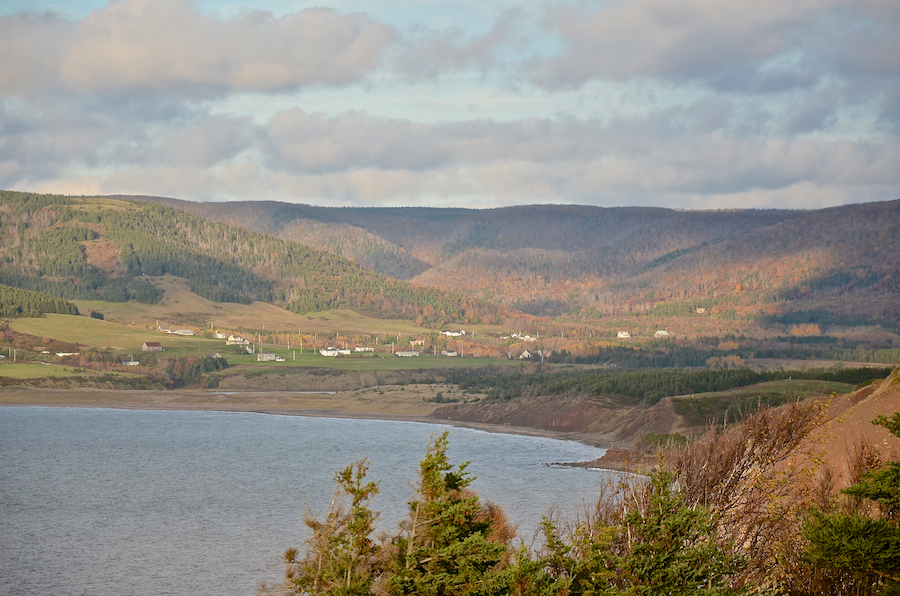 The Cape Mabou Highlands rise above West Mabou Beach Provincial Park