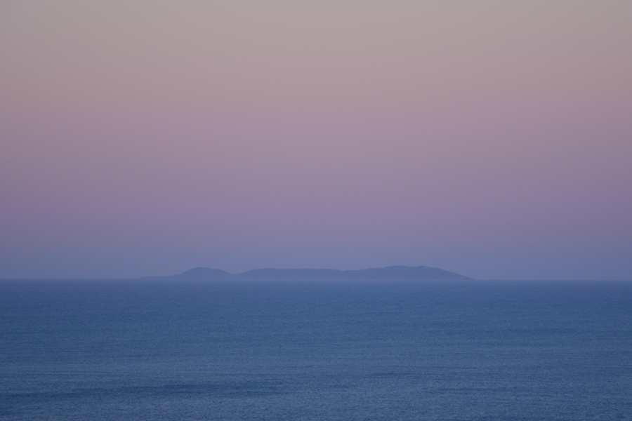 St Paul Island in the evening twilight
