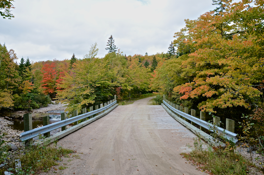 The bridge over the Middle Aspy River on the South Ridge Road