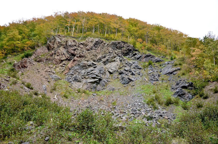 The rock quarry at the end of the Hinkley Glen Road