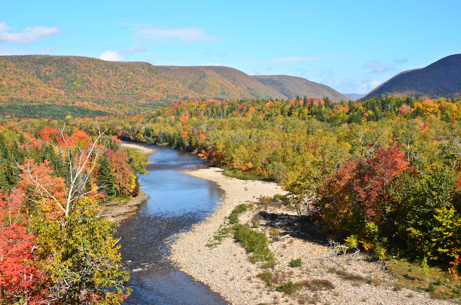The Northeast Margaree River below the Portree look-off