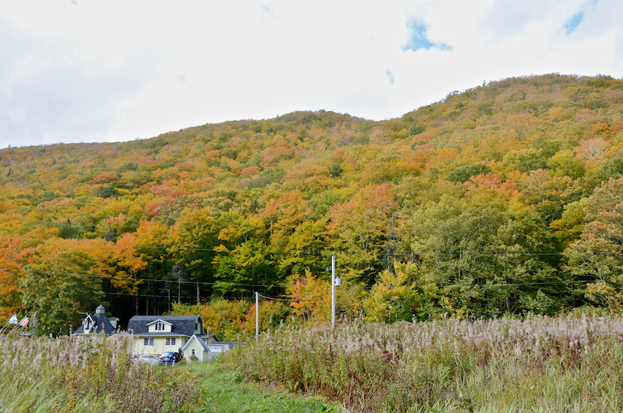 The Big Intervale Fishing Lodge below the Margaree Highlands