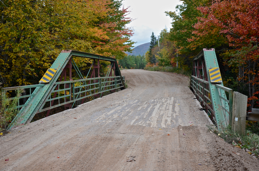 The bridge over Ingram Brook on the East Big Intervale Road south of Rivulet