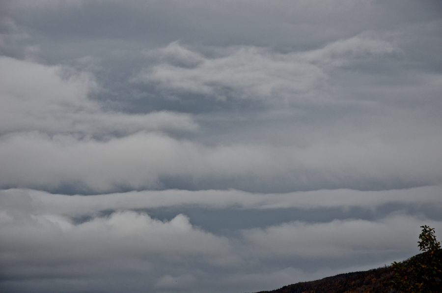 Layers of clouds in the sky