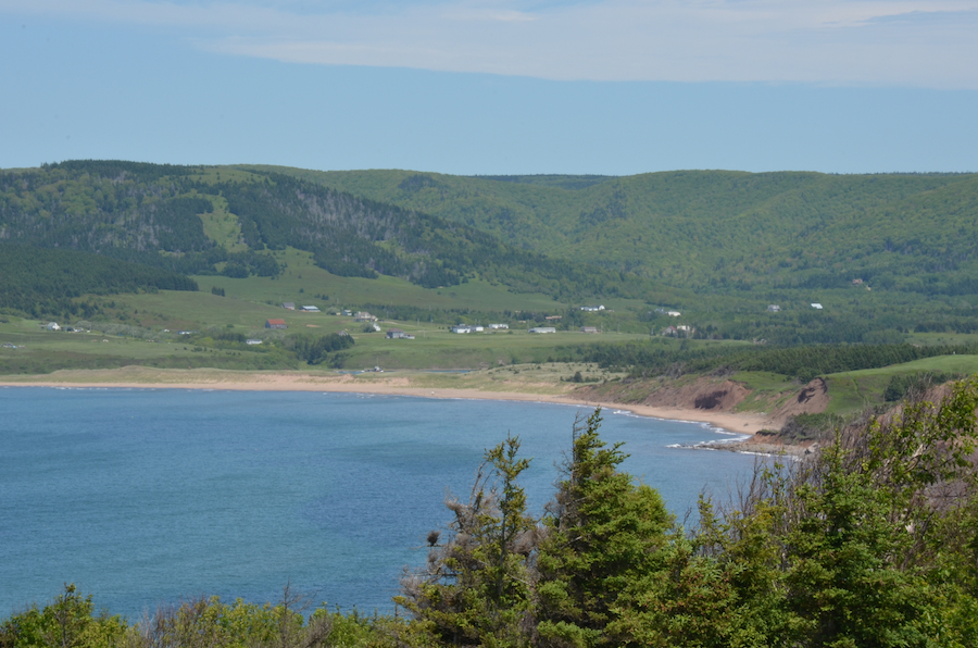 West Mabou Beach below the southern edge of the Cape Mabou Highlands
