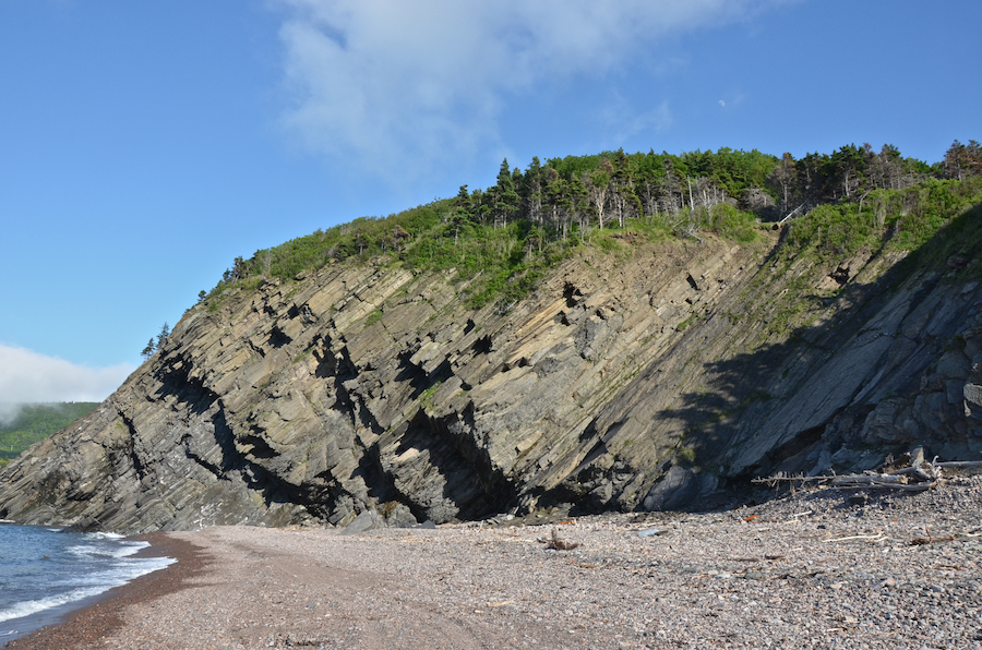 The east end of Meat Cove Beach