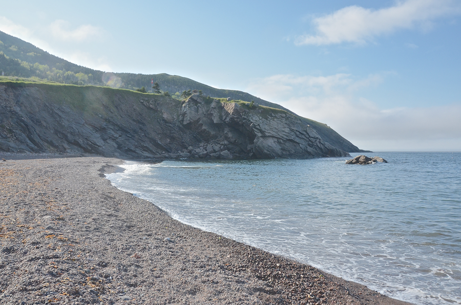 Looking west from Meat Cove Beach