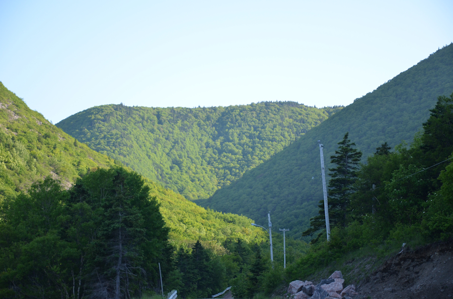The Cape Breton Highlands west and south of Meat Cove Mountain