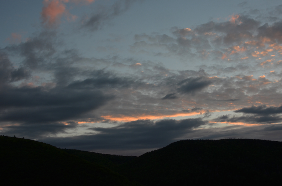 Evening skies over the western Highlands