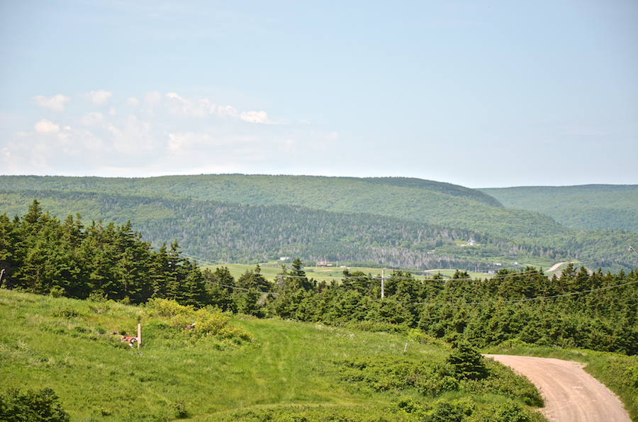 The Cape Breton Highlands west of Bay St Lawrence