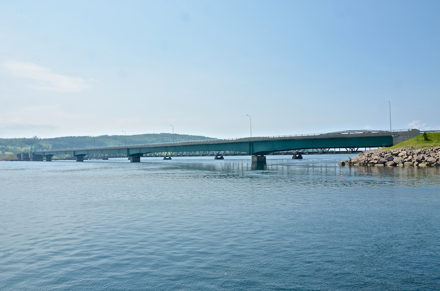 The bridges across the Barra Strait