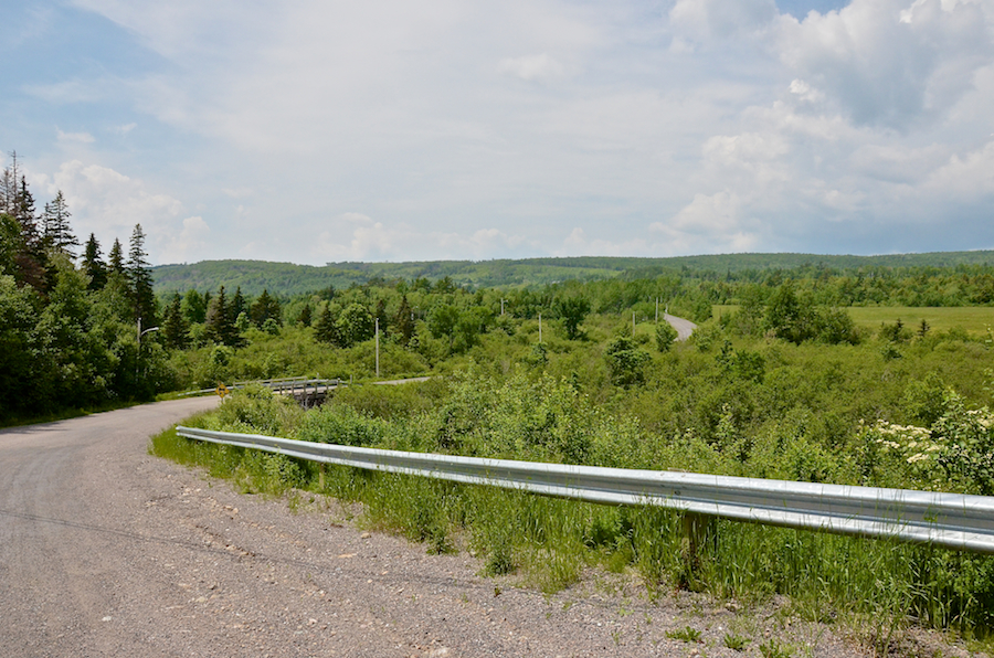 The Gouthro Road in the valley of the Frenchvale Brook