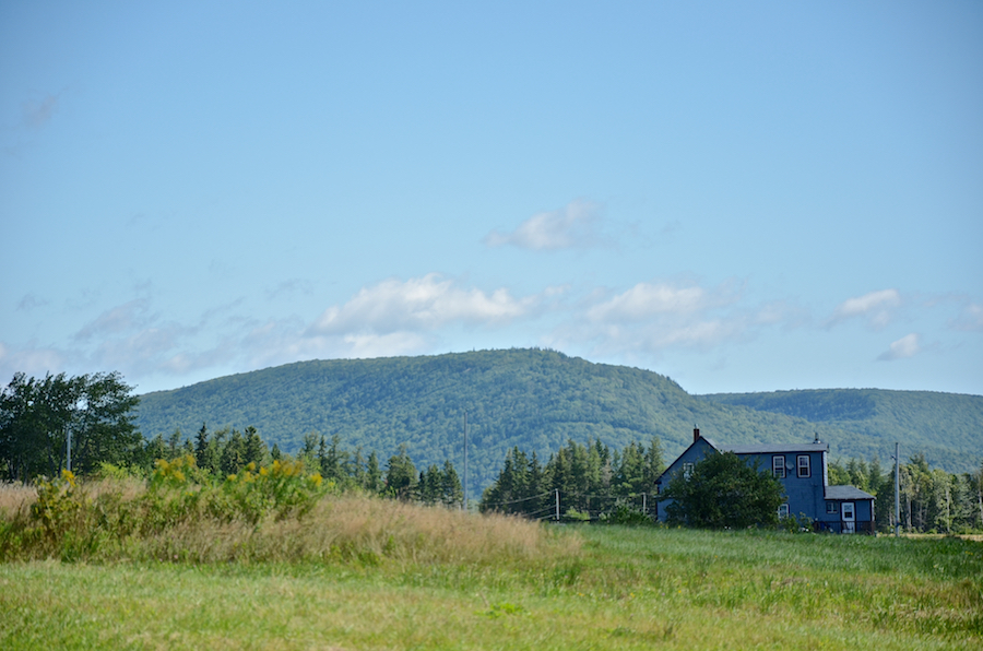 Salt and Whycocomagh Mountains from the Orangedale Road