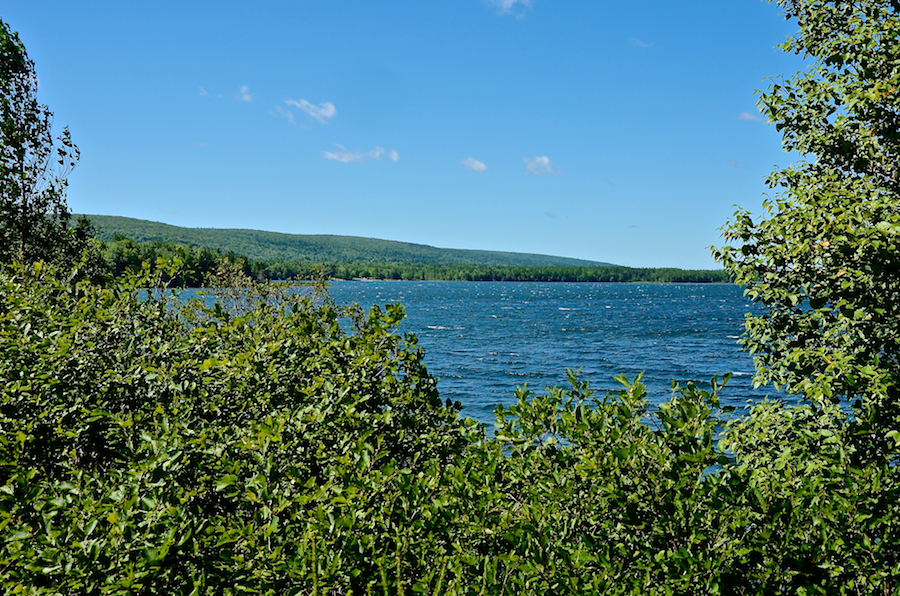 Looking at North Mountain across MacLeans Cove