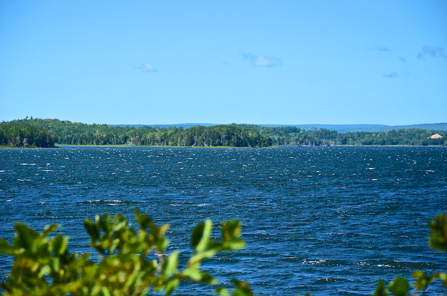 Looking across Denys Basin to the west