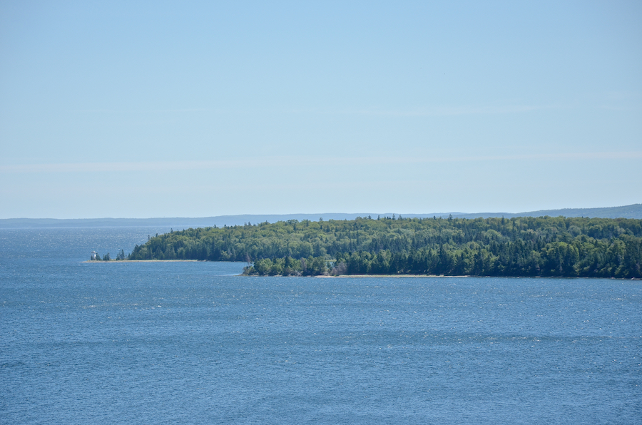 The northeastern end of Cameron Island