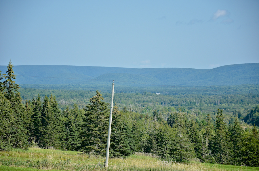 The edge of the Cape Breton Highlands Plateau from the Middle River West Road: Part 1 of 2