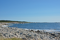 The Atlantic coast east of Simon Point