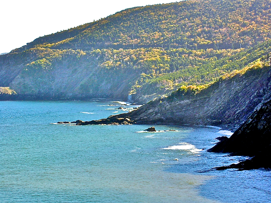 The road into Meat Cove