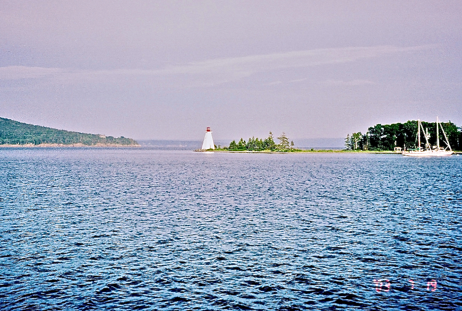 Kidston Island Lighthouse and Baddeck Bay