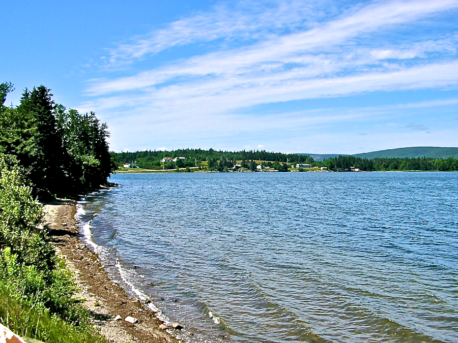 Whycocomagh Bay Shore from Portage Road