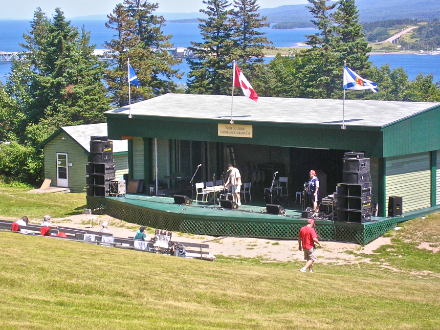 Stage at Highland Village on the Barra Strait