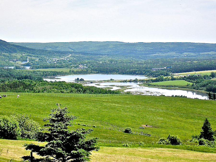 The mouth of the Southwest Mabou River from Hunters Road