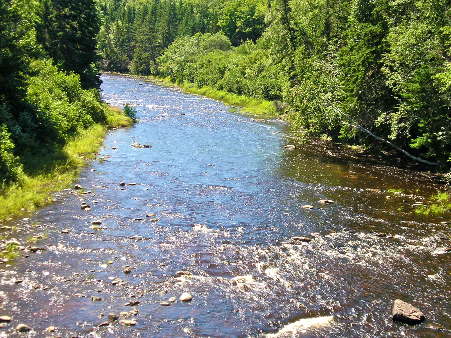 View upstream from the Upper Southwest Mabou bridge