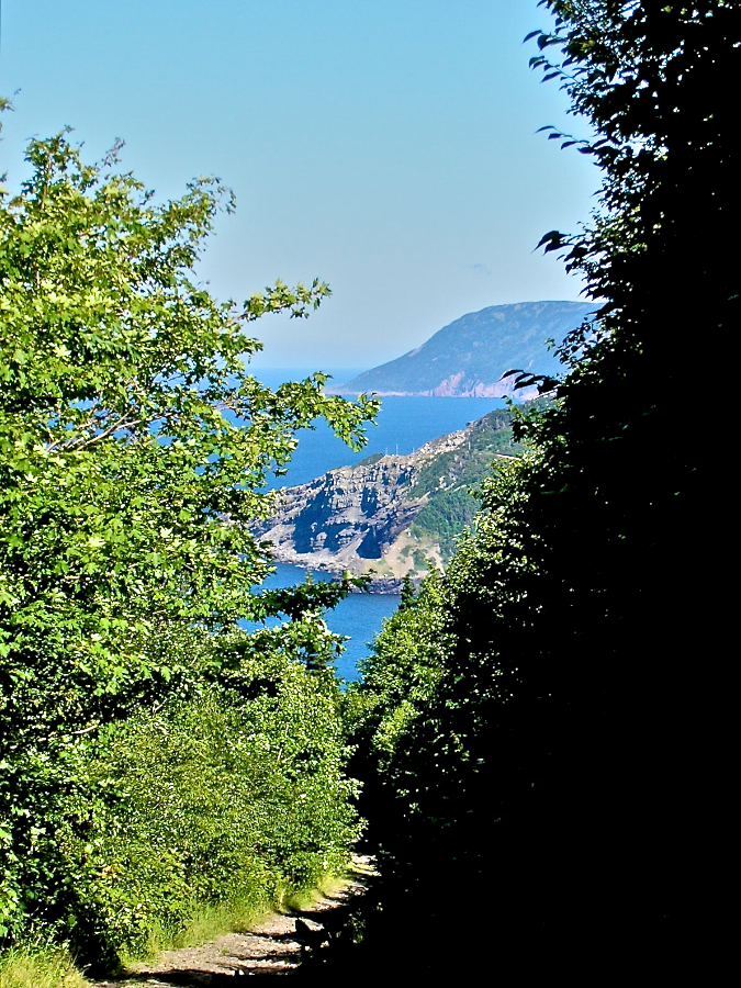 Coming down the trail into Meat Cove