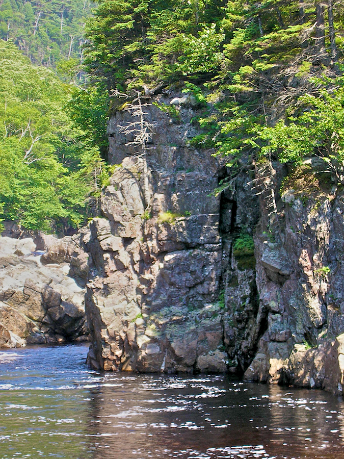 Cliff face at the Second Pool