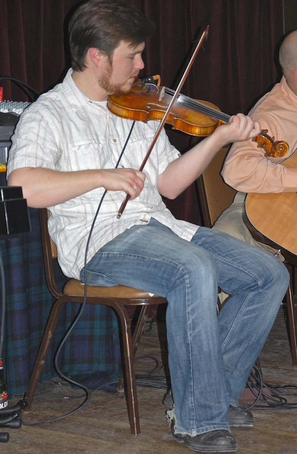 Photo of Doug Lamey on fiddle